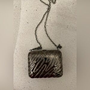 Vintage metallic small clutch